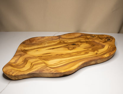 Plateau repas en bois d'olivier | 44 x 24cm / 17.3 x 9.4in